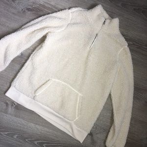 White Sherpa Sweater